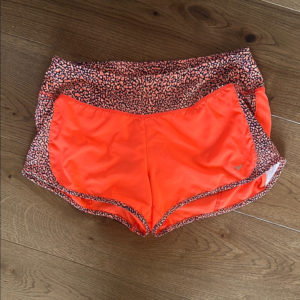 Women's Orange Athletic Shorts